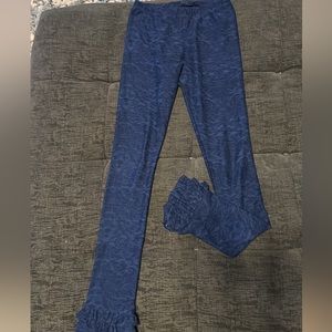 Matilda Jane navy ruffle leggings